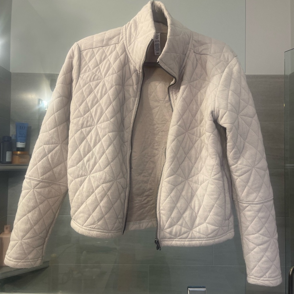 Light pink/grey quilted jacket